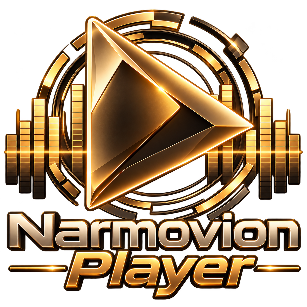 Gold NARMOVION Studio Player emblem